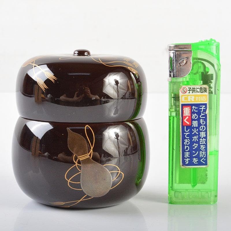 六瓢蒔絵黒柿八角茶器茶道用 六瓢蒔絵 黒柿八角茶器 茶道用（栗山園オンライン通販部 / TOP