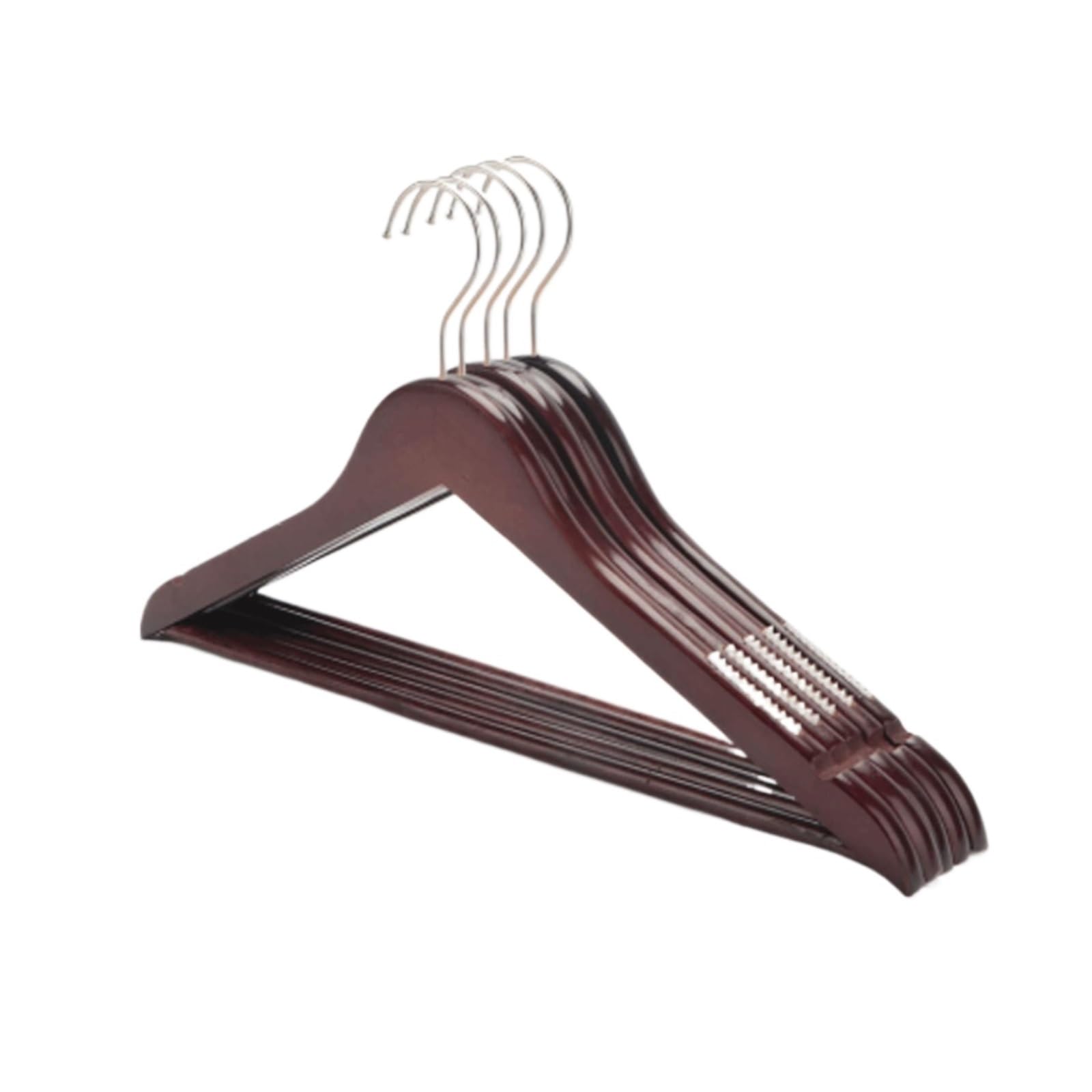 10 Pack Wooden Clothes Hanging Rack 360 Degree Rotation Coat hanger
