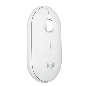 Logitech Pebble Mouse 2 M350s Slim Bluetooth Wireless Mouse Portable Lightweight Customizable Button Quiet Clicks Easy-Switch for Windows