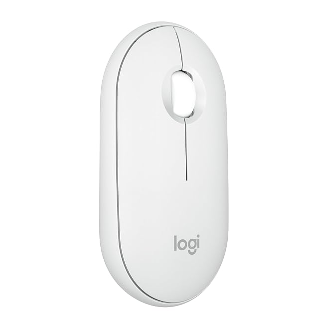 Logitech Pebble Mouse 2 M350s Slim Bluetooth Wireless Mouse Portable Lightweight Customizable Button Quiet Clicks Easy-Switch for Windows
