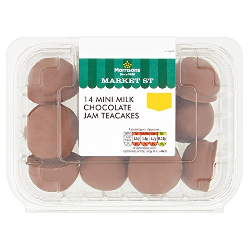 Morrisons Market St 14 Mini Milk Chocolate Jam Teacakes
