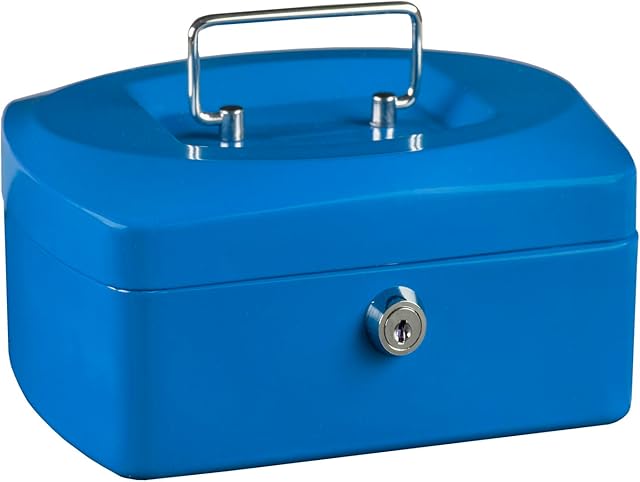 Idena 50033 - Kasa Mini, wymiary 125 x 95 x 60 mm, kolor niebieski, 1 szt.