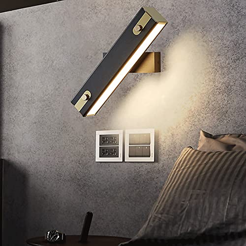 Aplique de pared LED moderno que elimina la fatiga visual con luz cálida orientable 4