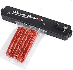 Seladora a vácuo portátil doméstica com embalagem moderna, nova versão, bivolt, design resistente a água