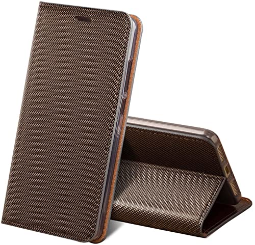 Funda iPhone 13 con tarjetero de cuero auténtico para oficina y viajes