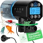 FISHNOSH Automatic Fish Feeder for Aquarium with Digital Thermometer - 2025 Auto Fish Food Dispenser Programmable, Vacation Feeder for Fish, Adjustable Portions, Auto Fish Feeder for Small & Big Tanks