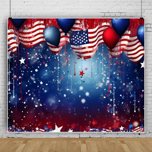 Fondo para foto 4 de Julio bandera americana 240x240 cm miniatura 4