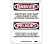 NMC ESD22P, OSHA Bilingual Sign ESD22 "Danger" (Pack of 100 pcs)