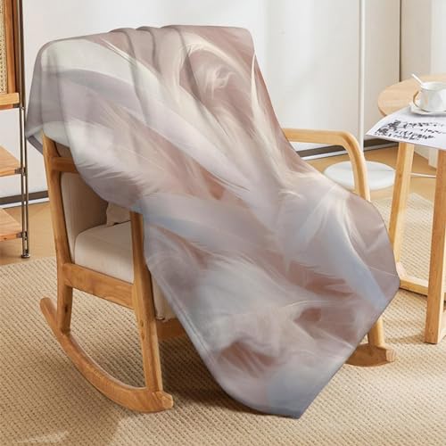 Manta de forro polar de plumas para sofá perfecta para leer 5