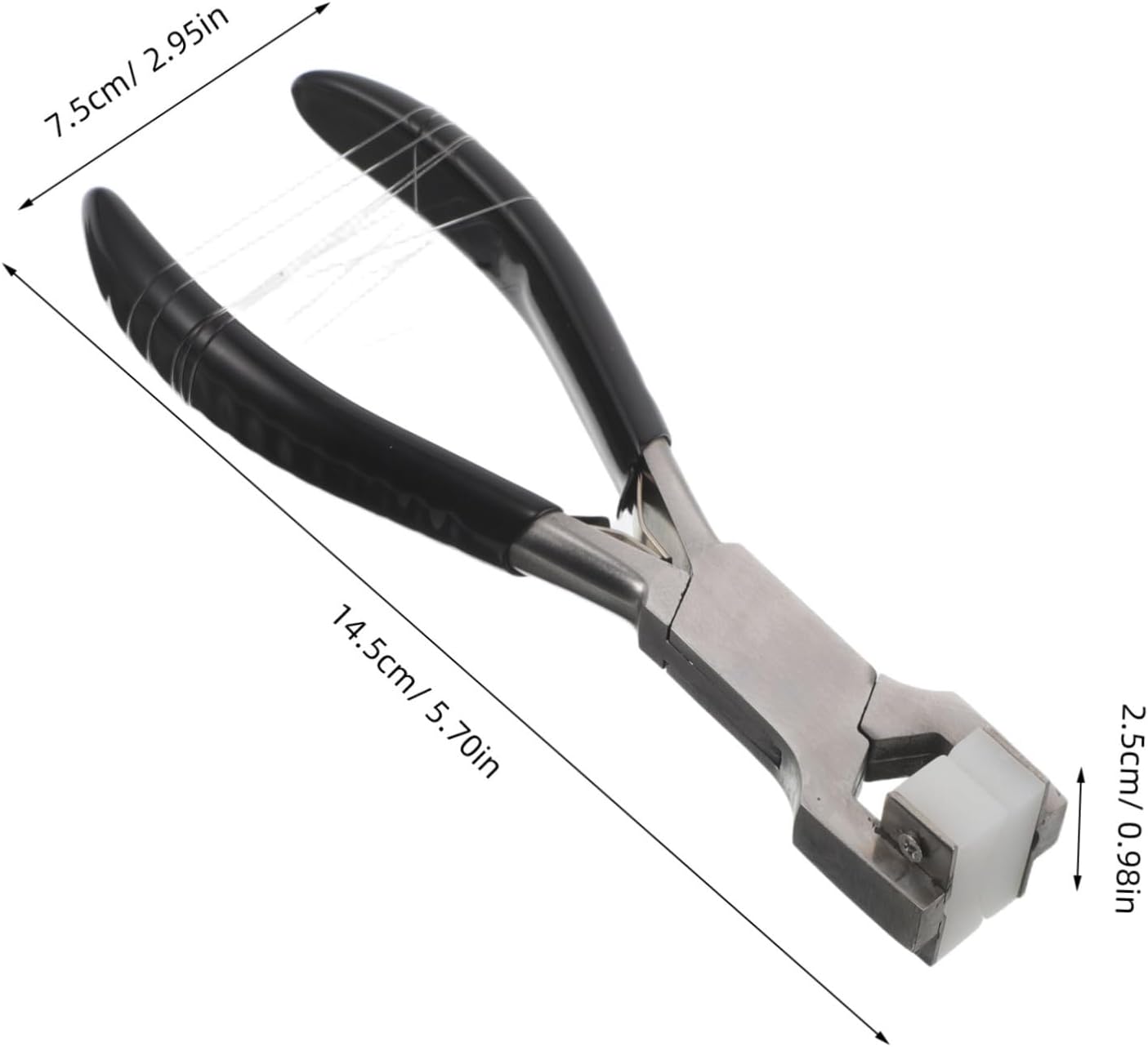 Curved Jewelry Pliers for Beading and Wire Wrapping, Nylon Jaw