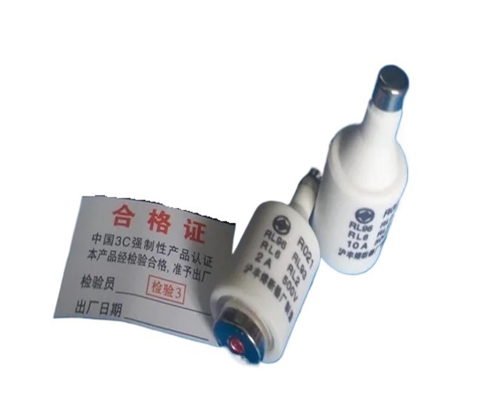 Fusible RL96 16A type bouteille DII pour socle à vis E27 domestique