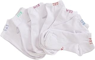 كارينا جوارب قطنية للكريسماس للنساء، مقاس واحد، ابيض (عبوة من 6 قطع)