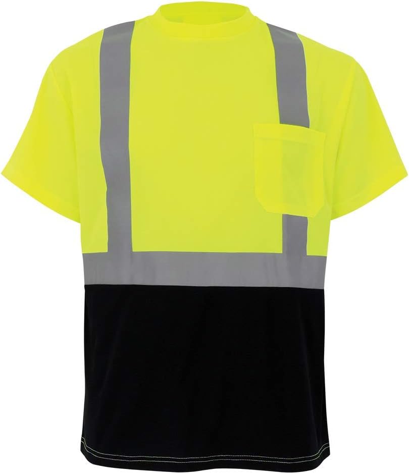 Global Glove GLO-007B - FrogWear HV - High-Visibility Self-Wicking Short Sleeved Shirt - 2X-Large