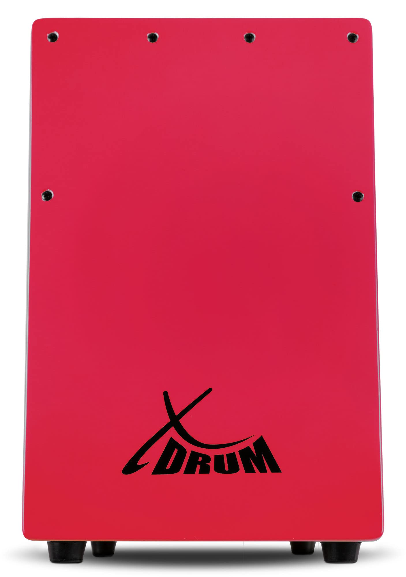 XDrum KC-37RD Cajón Infantil Rojo Set con Escuela, Solo 36 cm de alto | Cajón pequeño especialmente para niños, Adecuado para educación musical temprana, Completamente de abedul, 5 x 36 x 23, 5 cm