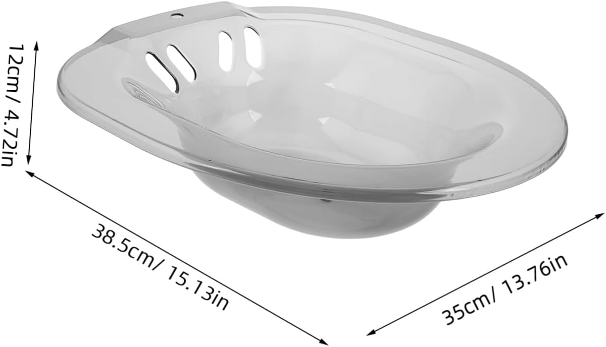 Ergonomic Sitz Bath Basin for Toilet Seat Postpartum and Pregnancy Care Versatile Medicinal Soaking Bowl for Inflammation Treatment Light Grey Easy to Clean and Store Home and