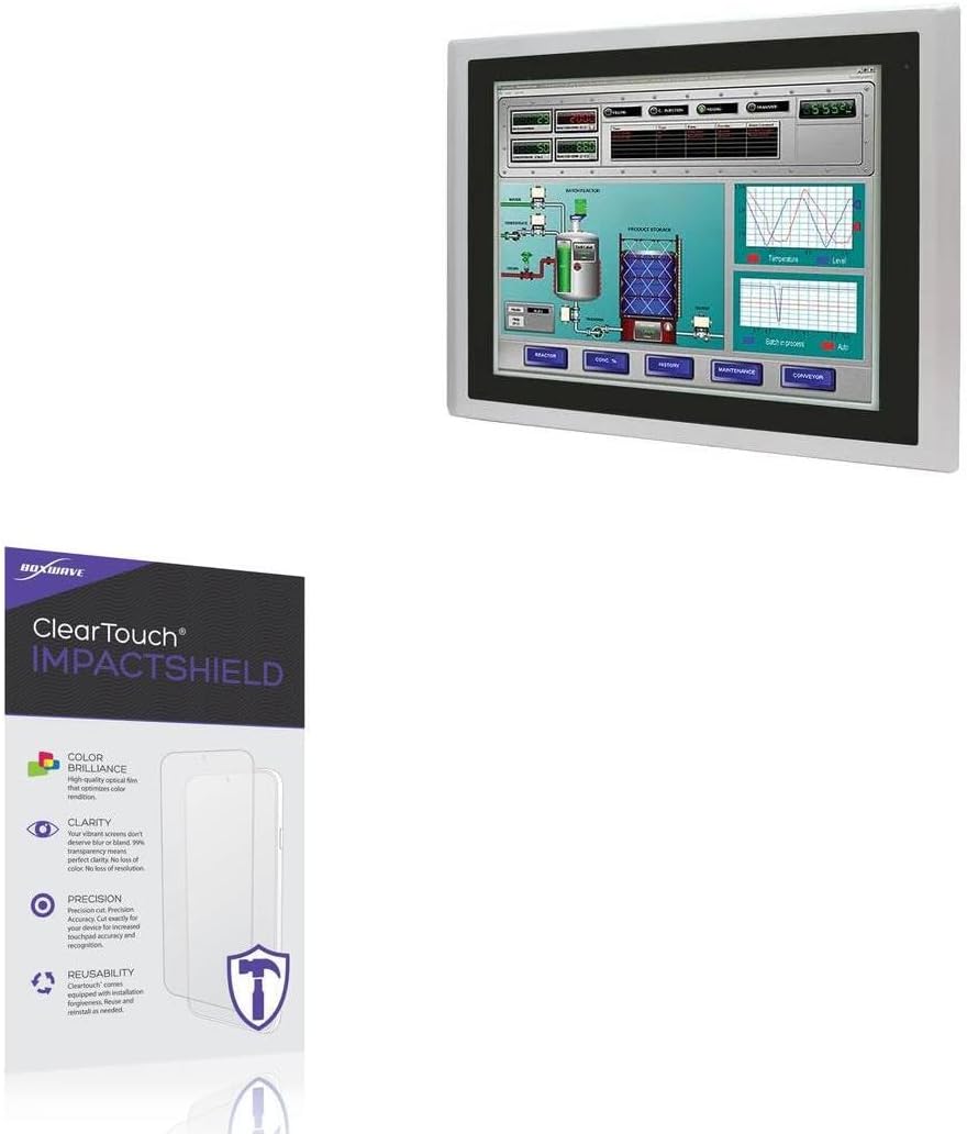 BoxWave Screen Protector Compatible with AIS HMI-TPND0U-22SC - ClearTouch ImpactShield (2-Pack), Impenetrable Screen Protector Flexible Film