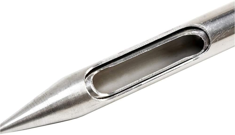 Stainless Steel Grain Sampler Probe, 19mm Slot Thief for Cement & Fertilizer, 3 Slots, 0.5m, Accurate Tool