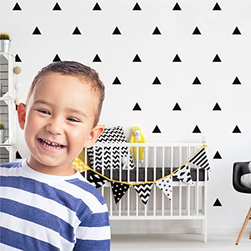 Dekodino® Adesivo murale triangoli in nero 70