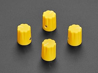 Adafruit - Perilla para potenciómetro (4 unidades), color amarillo