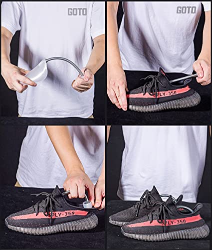2Pairs 27cm/10.6inch Transparent Plastic Shoe Tree Stretcher Shaper for Women Adjustable Spring Shoes Boot Holder Shaper Support - Thumbnail 3