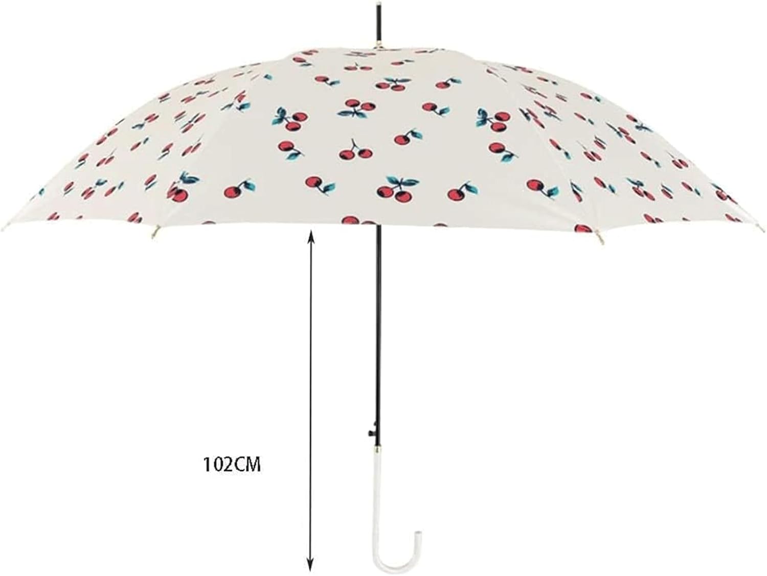 Cute Petal Pattern Umbrella Aluminum Alloy Long Handle Umbrella Portable Stick Umbrella for Rain and Sun Windproof