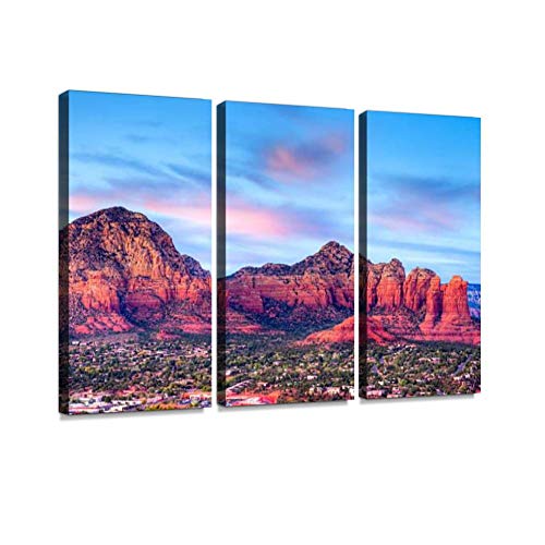 Sedona Print On Canvas Wall Artwork Modern Photography Home Decor Unique Pattern Stretched And Framed 3 Piece #TOP24