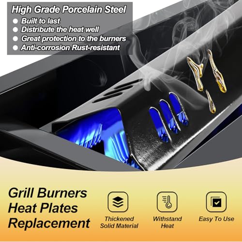 Grill Replacement Parts for Outdoor Gourmet 4 Burner Gasgrill, Heat Plates Shield Tents & Burner for GR2215120-OG-00 FSOGBG1106 GR2215101-OG-00 GR2215120OG00 GR2215101OG00, Grill Kits UFHP2 Heat Tent - Thumbnail 3