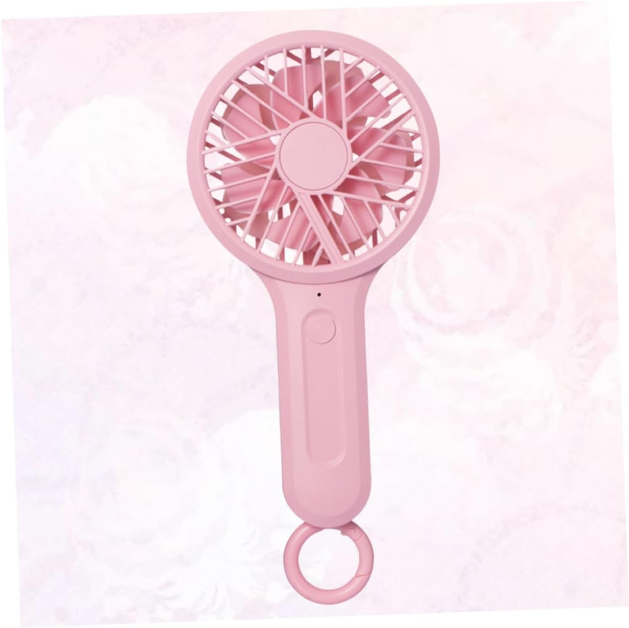 Zerodeko Pcs Handheld Mini Fan Portable Fan Hook Pink Charging for Women Girls Summer Cooling