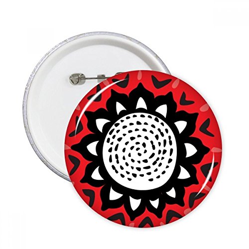 Badge tournesol de qualité premium : 5 broches au motif mexicain pour customisation élégante