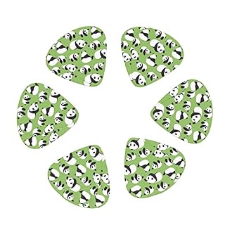 Ensemble de 12 médiators de guitare Panda à fond vert pour guitare acoustique, guitare électrique, contrebasse, ukulélé - Les Beatles, Paul McCartney, John Lennon, RIngo Starr, George Harrison Ensemble de 12 médiators de guitare Panda à fond vert pour guitare acoustique, guitare électrique, contrebasse, ukulélé – Image 2