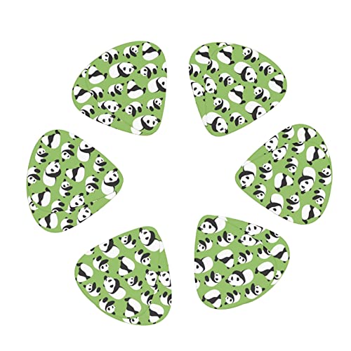 Ensemble de 12 médiators de guitare Panda à fond vert pour guitare acoustique, guitare électrique, contrebasse, ukulélé - Les Beatles, Paul McCartney, John Lennon, RIngo Starr, George Harrison Ensemble de 12 médiators de guitare Panda à fond vert pour guitare acoustique, guitare électrique, contrebasse, ukulélé – Image 3