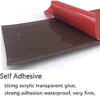 Vista 3 de Tira de transición de piso de 3.28 pies, tira de transición de umbral de PVC, tira de transición de alfombra a azulejos, tira divisora plana, tira