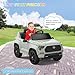 Hetoy Ride on Truck Car 12V Battery Powered Kids Electric Vehicles, Licensed Toyota Kid Cars, Ride on Toys with Remote Control, Spring Suspension, LED Lights, Music, 3 Speeds