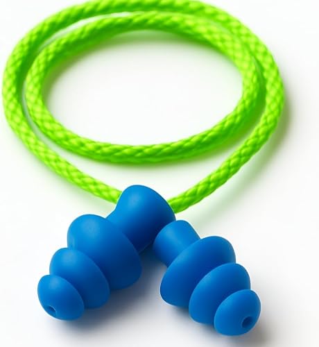 Blue Corded Re-usable Earplugs Pack of 100