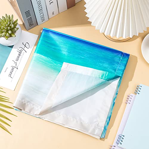 Image of Hortsun Pack of 2 Fluorescent Light Covers 4 x 2 Feet Magnetic Ceiling Light Cover Room Supplies for Home Office(Beach in Sunny Day)