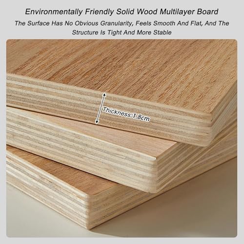 Round Folding Table Top 120-200cm | Portable Wood Table Top for Kitchen & Patio | Storable Dining Table with Durable Metal Hardware