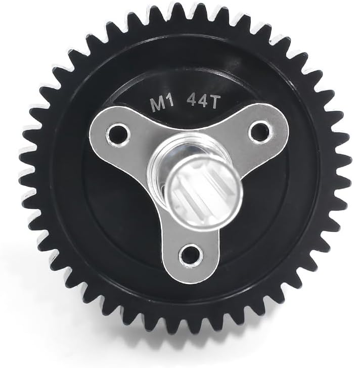 44T M1 Steel Spur Gear with Clutch Assembly for 1/10 ARRMA VORTEKS SENTON Granite Vendetta Big Rock Typhon 3S BLX 4x4 Infraction Mega 4x4 Kraton Outcast 4S BLX RC Car
