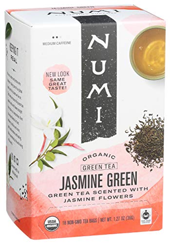 Image of Numi Tea Jasmine Green Tea - Medium Caffeine - 18 Bags (Pack of 2)