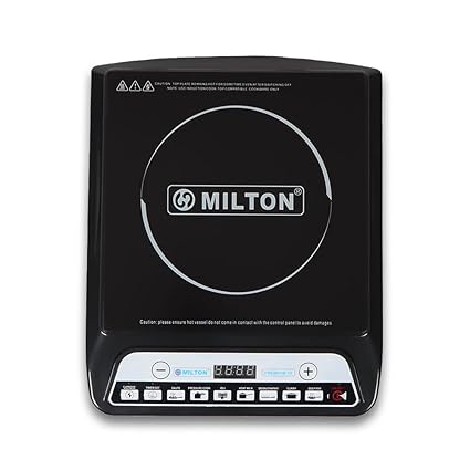 Milton A8 1600 Watt Auto Shut-Off Induction Cooktop I Overheat Protection I Anti Skid I 1 Year Warranty