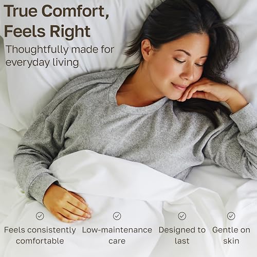 California Design Den Split Top King Sheets Sets for Adjustable Bed - Luxury Hotel 800 Thread Count Sateen, Natural 100% Cotton Sheets, Durable Deep Pockets Bedding Set - Blue (Grey Tone) by California Design Den - Image 7