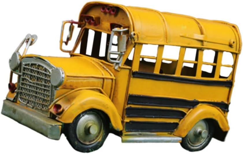 OUNONA Vintage Iron Car Model Antique Classic Vehicle Art Decor for Home and Office Retro Design for Car Enthusiasts