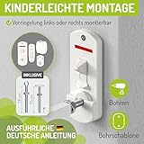 BOMI Türschutzgitter Maja 69-142 cm | Zum Bohren | Extra Hoch | Kindertreppenschutzgitter mit Tür in Weiß ausziehbar | Tierschutzgitter für Hund und Baby