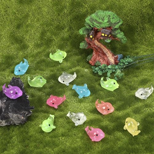 Buying Guide | Guiqulai 98 PCS Mini Resin Dolphin Luminous Tiny Dolphin ...