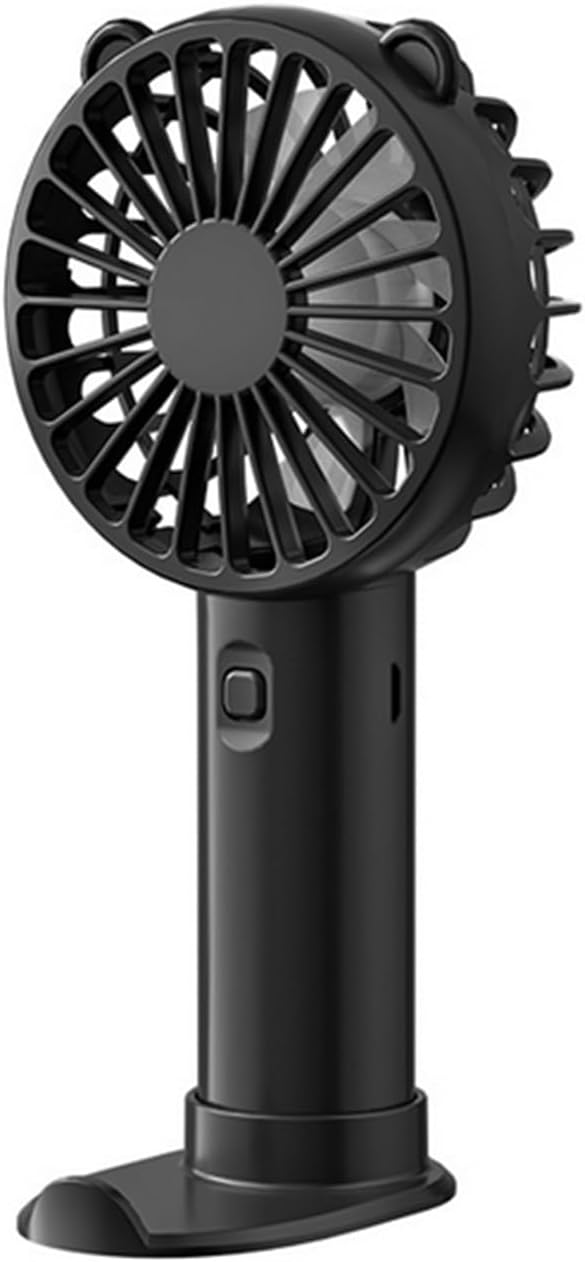 Portable Hand Fan with 3 Speed Settings, Rechargeable Personal Fan for Travel and Home Use, Efficient Airflow Desk Fan(Blue)