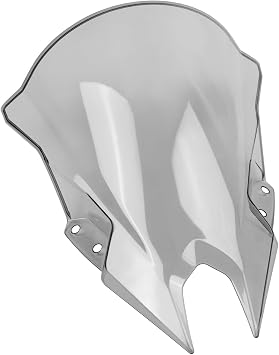 Motorcycle 18.4" Windscreen Windshield Replacement for Kawasaki Ninja500 Ninja 500 SE 2024 2025 2026 PC Windscreen Double Bubble Dark Titanium
