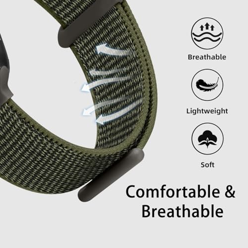 Lenrao Soft Nylon Sport Loop Compatible with Apple Watch Bands Women Men by Lenrao - Used condition - Image 3
