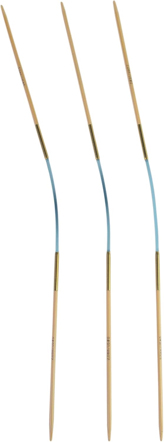 addi Flexi Flip Bamboo Knitting Needles (Set of 3) US 0