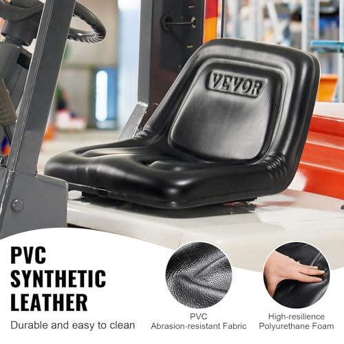 VEVOR Universal Tracor Seat, Lawn Mower Seat with Micro Switch and Drainage Holes, 6.3-11.8 inch Extended Slot Tractor Seat for Tractor Loader Excavator by VEVOR - Used condition - Image 5