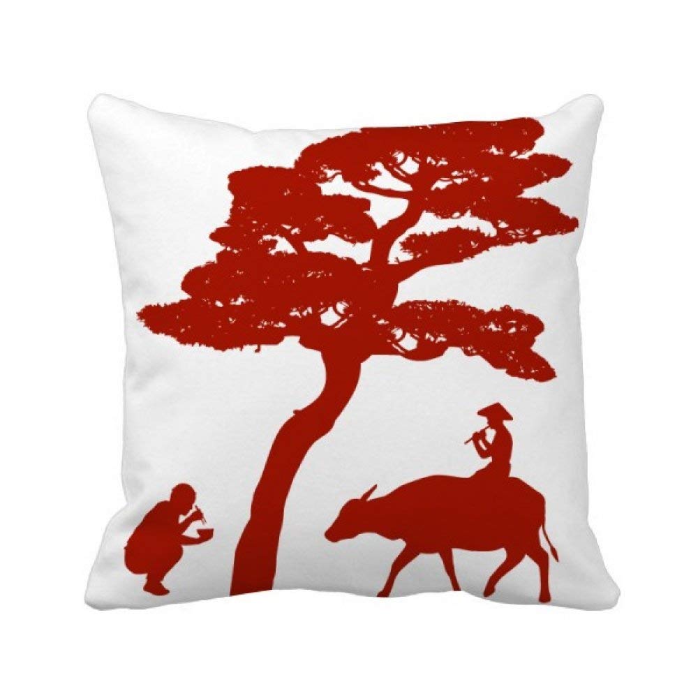 Housse de coussin carrée motif vache pour décorer votre salon rustique moderne