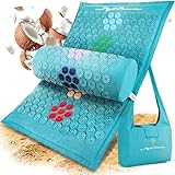 KraftBaum® Akupressurmatte für Rücken, Nacken & Stressabbau | Stacheln zur Massage | Akupressurmatte Set mit Kissen | Baumwolle & Kokosfaser | Nadelmatte | Fakirmatte Stachelmatte Entspannungsmatte